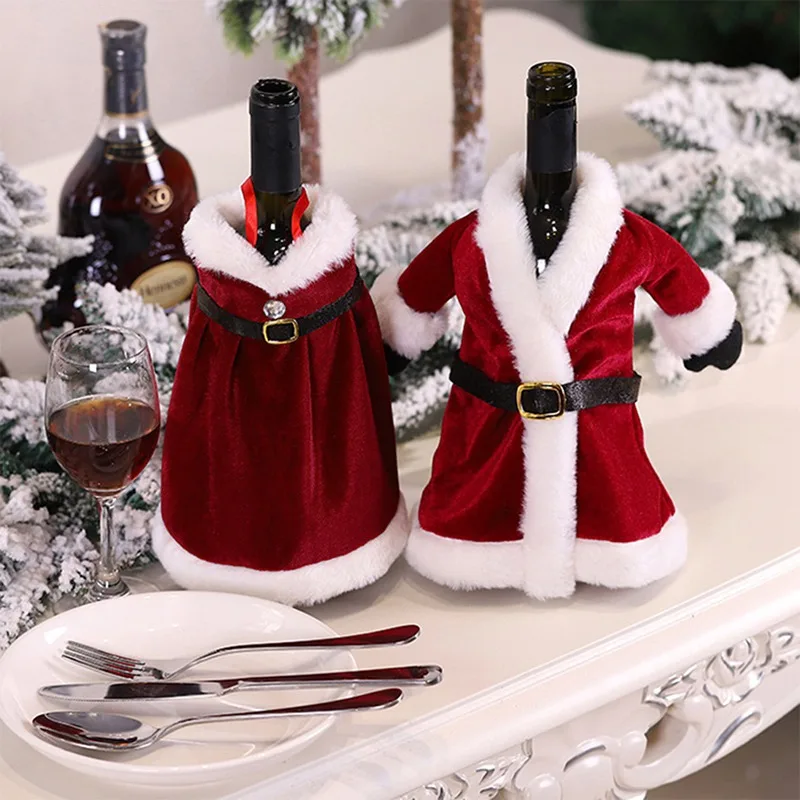

Крышка для бутылки вина, рождественские крышки для бутылок вина для рождественских украшений, свадьбы, дня рождения, путешествий, праздничной вечеринки