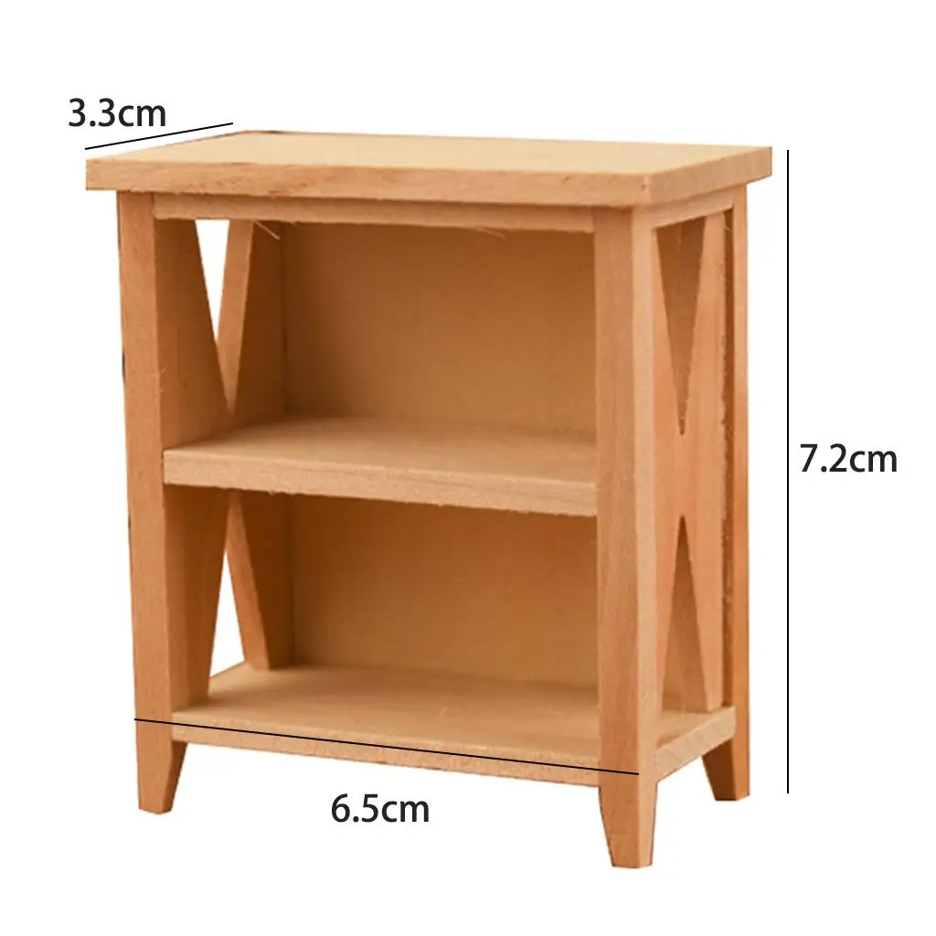 دمية المنمنمات الخشب رف شاشة الرف 1 12 مقياس مجموعة اثاث زخرفة لغرفة المعيشة الحمام المطبخ ديكور غرفة نوم #3