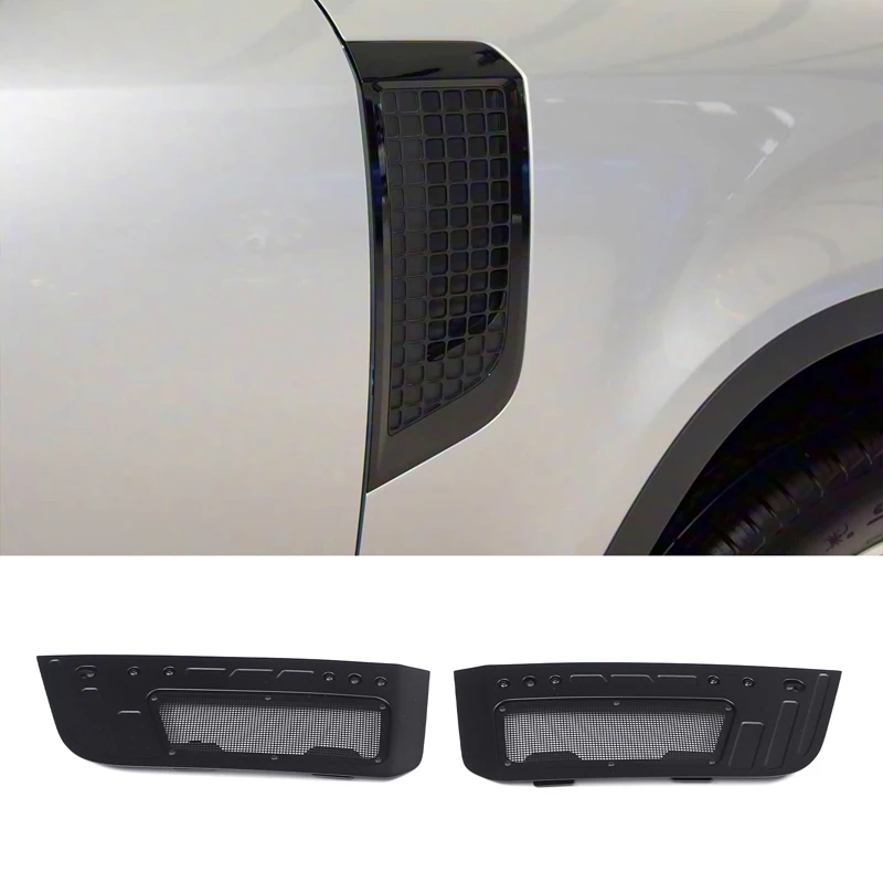 

1 Pair Side Fender Vent Grille For Land Rover Defender 110 2020-2026 Car Fender Air Intake Insect Net Cover Trim Car Accessories