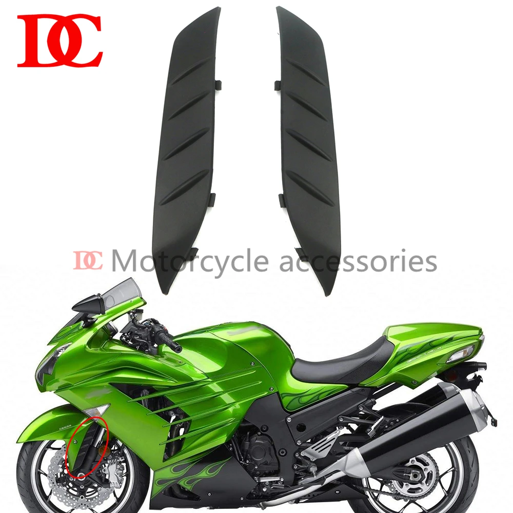 Front Fender Decorative Edge Strip Front Mudguard Side Cover Strip For GTR1400 ZZR1400 ZX-14R ZX14R 2006 2007 2008 2009-2019