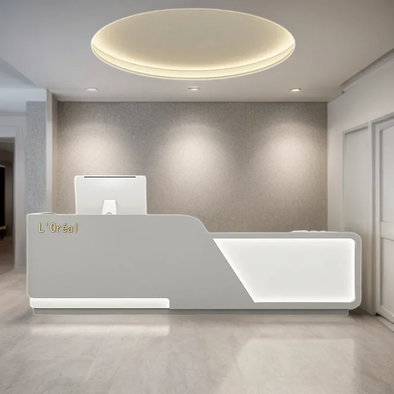 Counter Bakery Reception Desk Luxury Modern Bar Beauty Salon Help Long Supermarket Table Furniture Hairdressing Minimalist