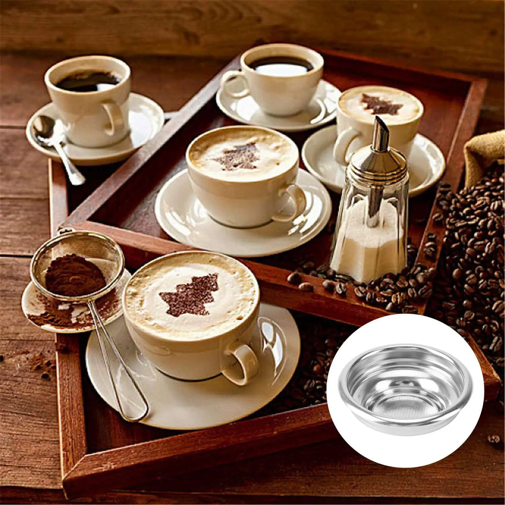 كوب سلة فلتر YHYS 58 مم لمرشح القهوة بدون قاع للإسبريسو، لـ 9،، ماكينة قهوة La Marzocco، E61 Gemilai #5