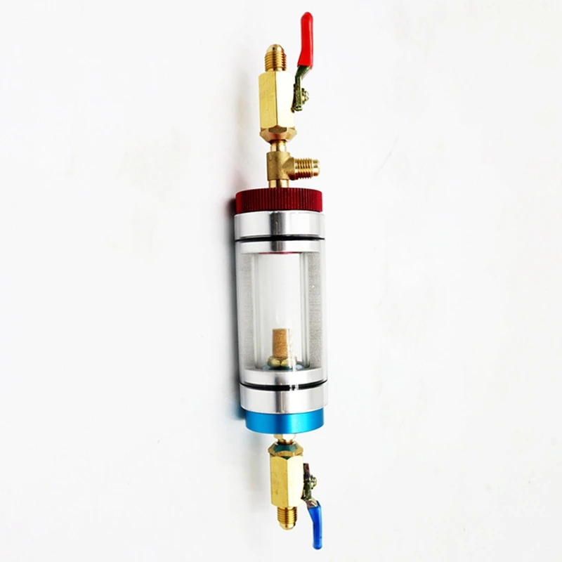 Auto Air Conditioner Refrigerants Filler Vacuum Type Watertank Replacement Pressure Gauge Auto Repairing Tool Assembly