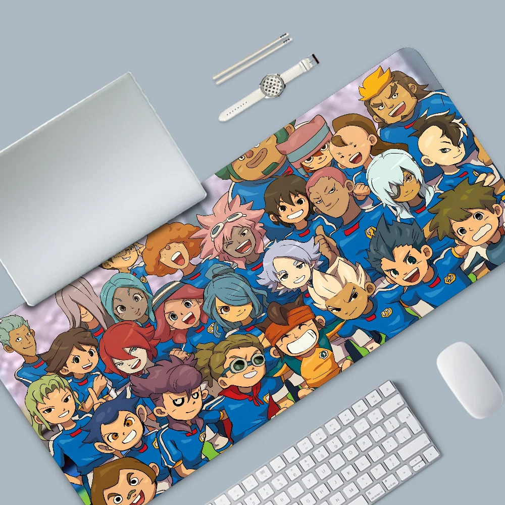 Game Inazuma Eleven Mousepad Desk Pad Gaming Accessories Prime Gaming XXL Keyboard Pad Stitched Pad Desk Pad