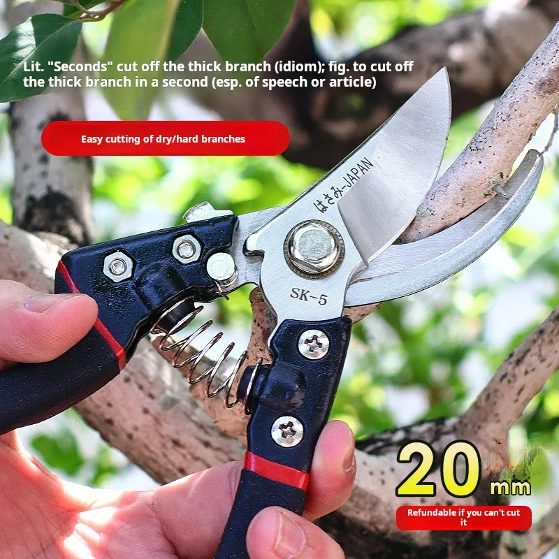 Rose vineyard pruning tools Stainless steel pruning shears