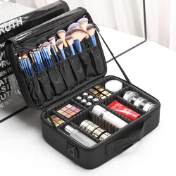 Bolsa de cosméticos de gran capacidad para mujer, estuche de maquillaje de viaje profesional, nueva actualización, superventas