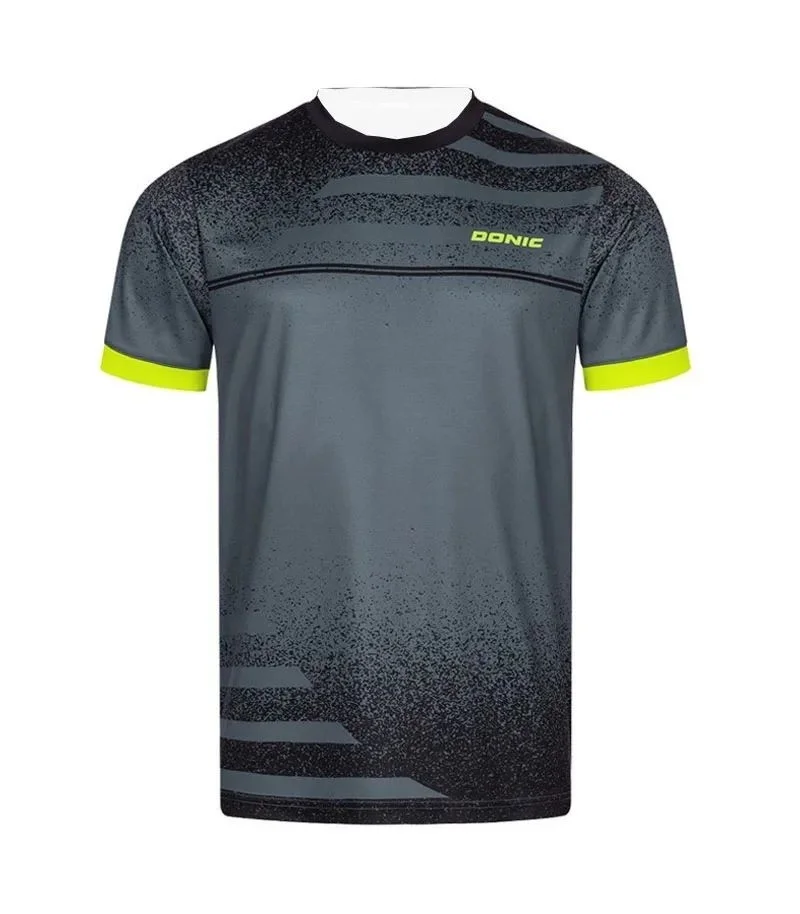 

DONIC Crew Neck Table Tennis Shirt Quick-drying Sports T-shirt Breathable Short-sleeved Motorcycle T-shirt for Men and MOTO