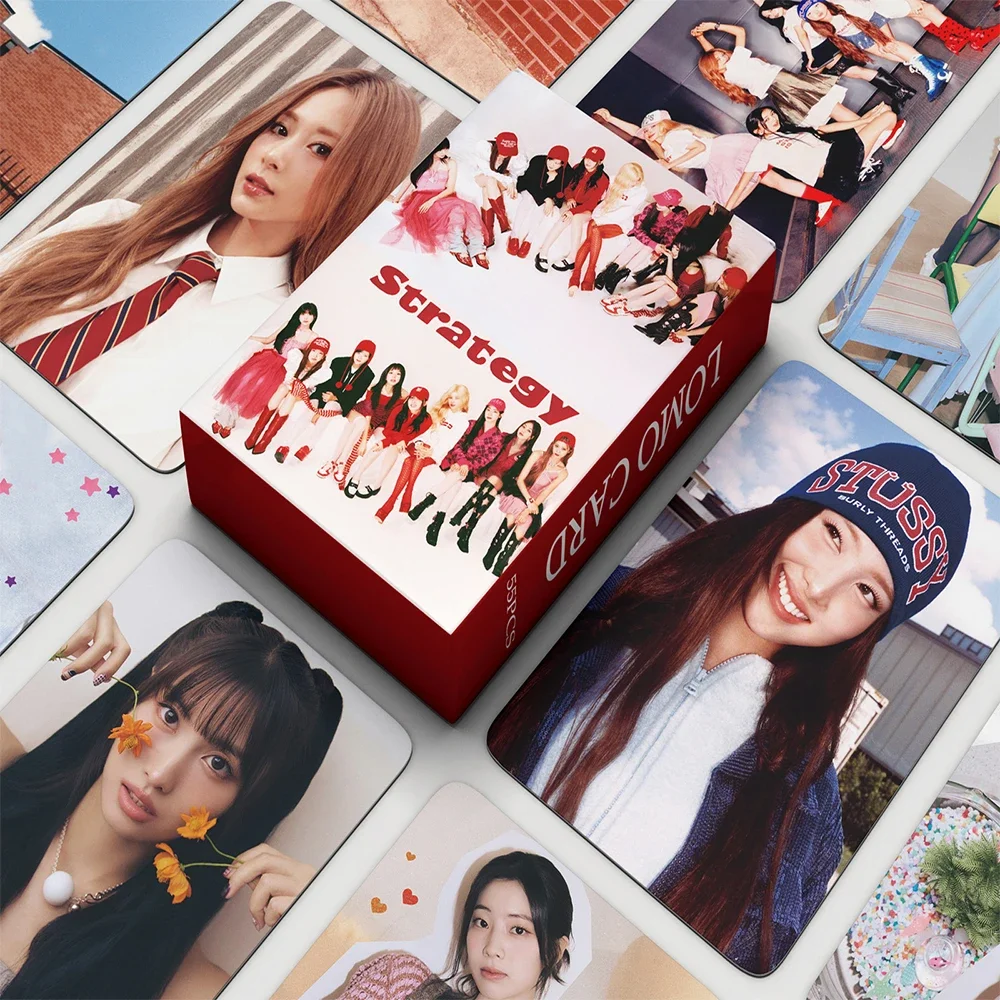 55pcs/set TWICE Photocard New Album The Feels High quality HD Photo LOMO Card Pictures Fans Gift