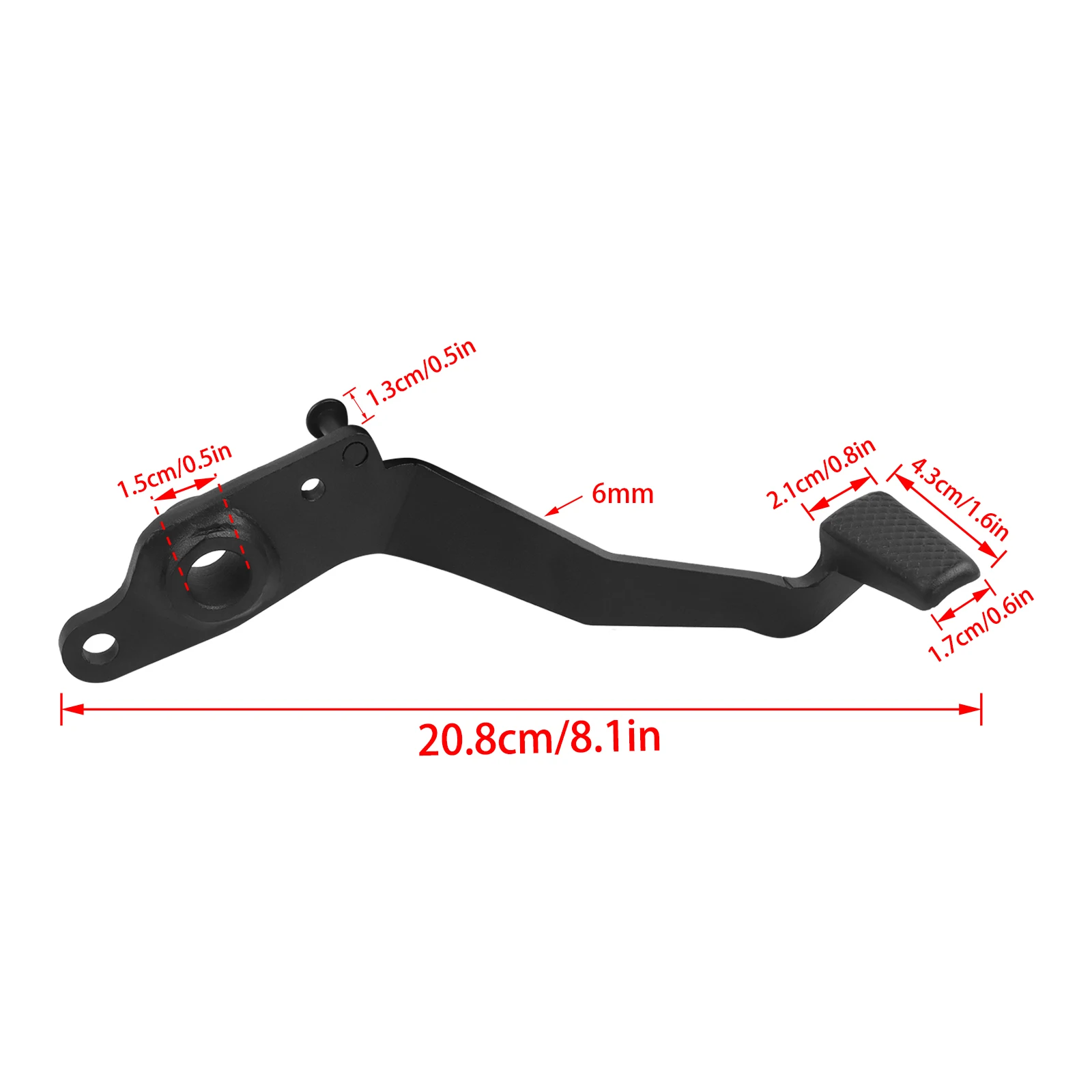 Rear Brake Pedal Foot Brake Lever For Kawasaki Ninja 650 Z650 EX650 ER650 2017-2024 2022 2021 Motorcycle Aluminum Accessories