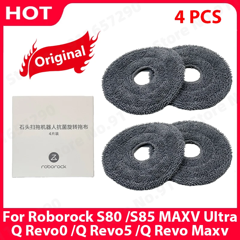 

Original Mop Pads For Roborock S80 /S85 MAXV UItra /Q Revo0 /Q Revo5 /Q Revo Maxv Accessories Replacements Parts Mopping