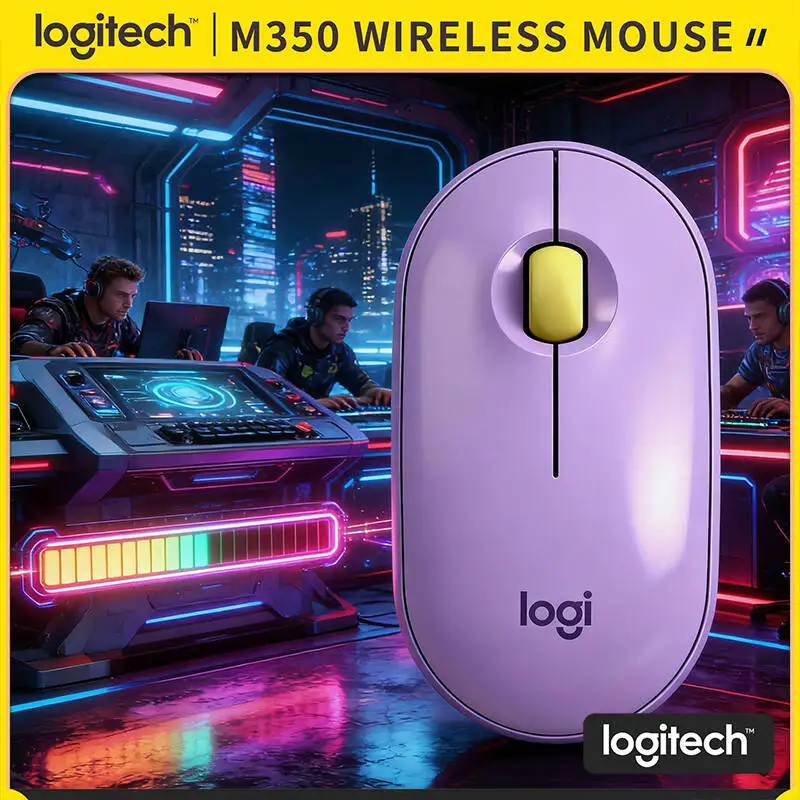

Беспроводная мышь Logitech M350 для путешествий — тонкая, карманного размера, бесшумное прокрутывание, USB-приемник, 18 месяцев автономной работы, совместимость с Mac, Windows, ПК