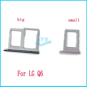 Bilashmart 1set LG Q6 Sim Card Holder Slot Tray Micro SD Tray Replacement Adapters