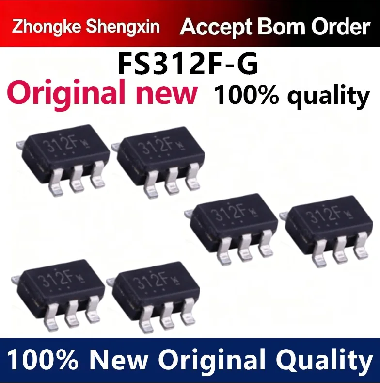 （5pcs-100pcs）Brand new original FS312F-G patch SOT23-6 silk screen 321F single cell battery protection management chip