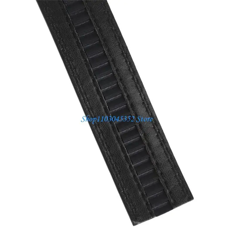 حزام عمل أوتوماتيكي من الجلد الصناعي للرجال يحل محل حزام الخصر بدون إبزيم