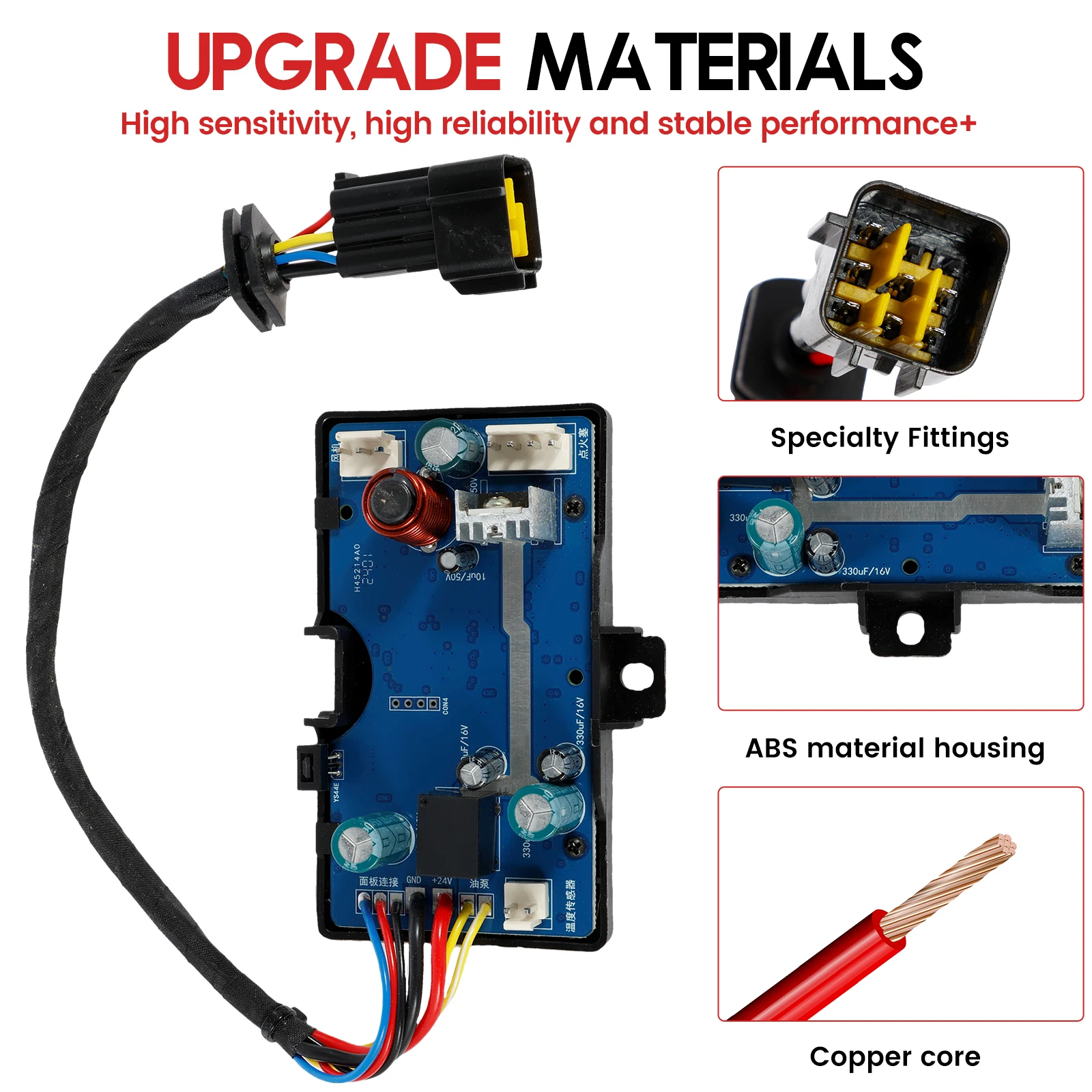 Diesel Heater Control Board 12V 24V Diesel Heater Main Board 2KW/5KW/8KW Air Diesel Parking Heater Mother Board Diesel Heater