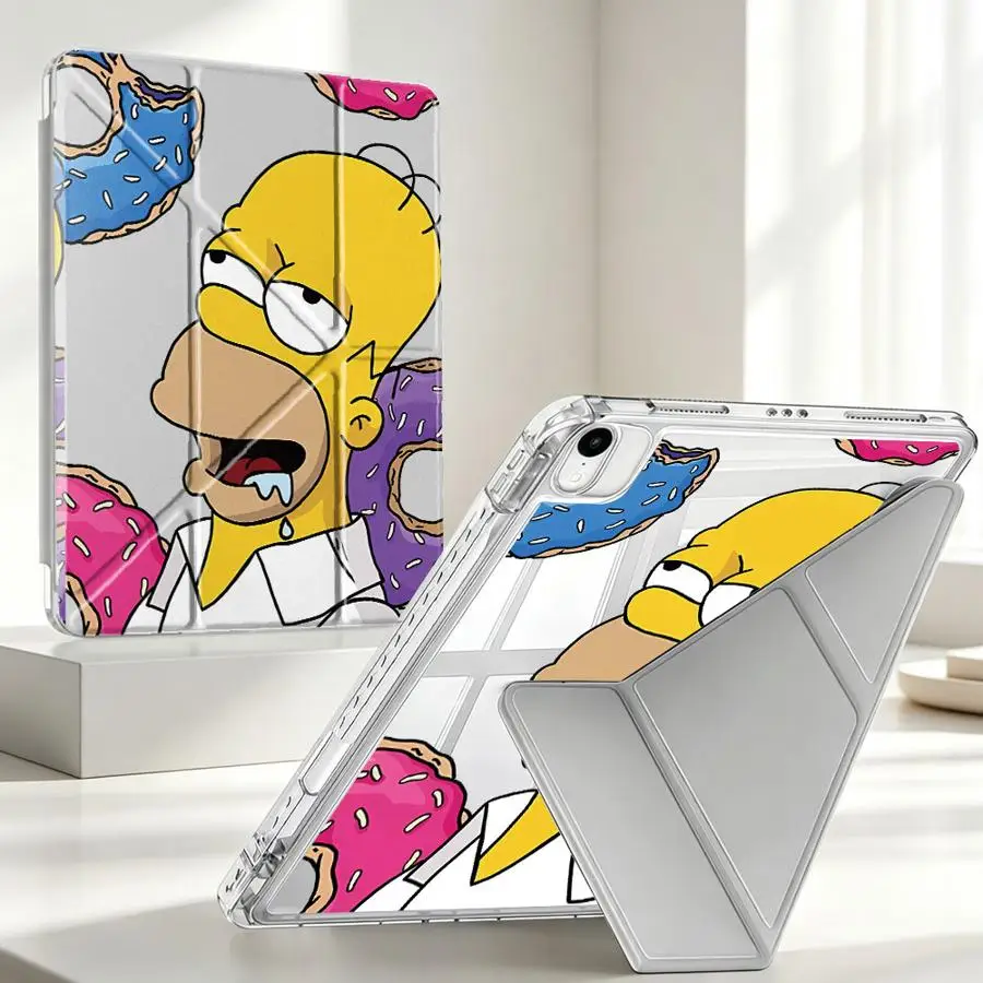 Cute The S-simpsons With Pen Slot Cover Tablet Case For iPad 9th Pro 13 2025 2026 12th 10th Gen 11th Mini 7 6 5 Air 8 M2 M3 3
