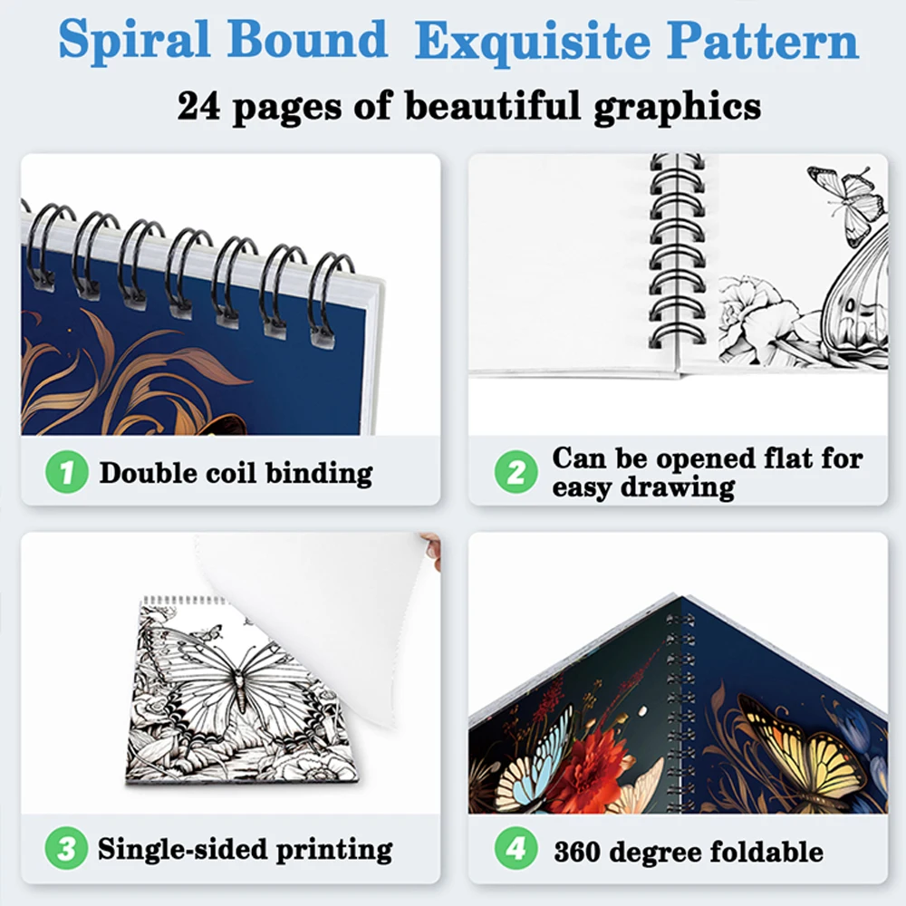 كتاب تلوين ماندالا للكبار، كتاب صور لتخفيف التوتر للكبار، ممارسة الألوان الإبداعية، هدايا العطلات وأعياد الميلاد