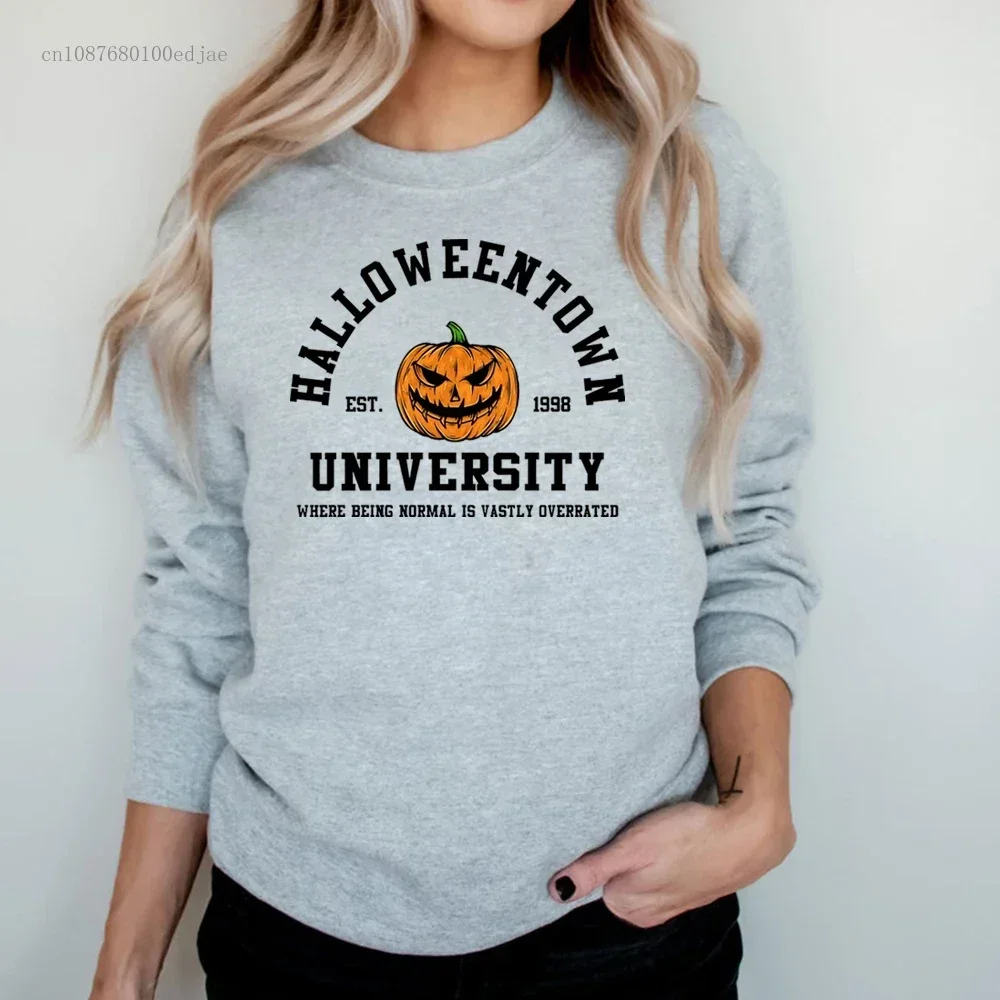 Vintage Halloweentown Sweatshirt Halloweentown Est 1998 Pullover Funny Halloween Town Fall Hoodies Pumpkin Halloween Sweatshirts