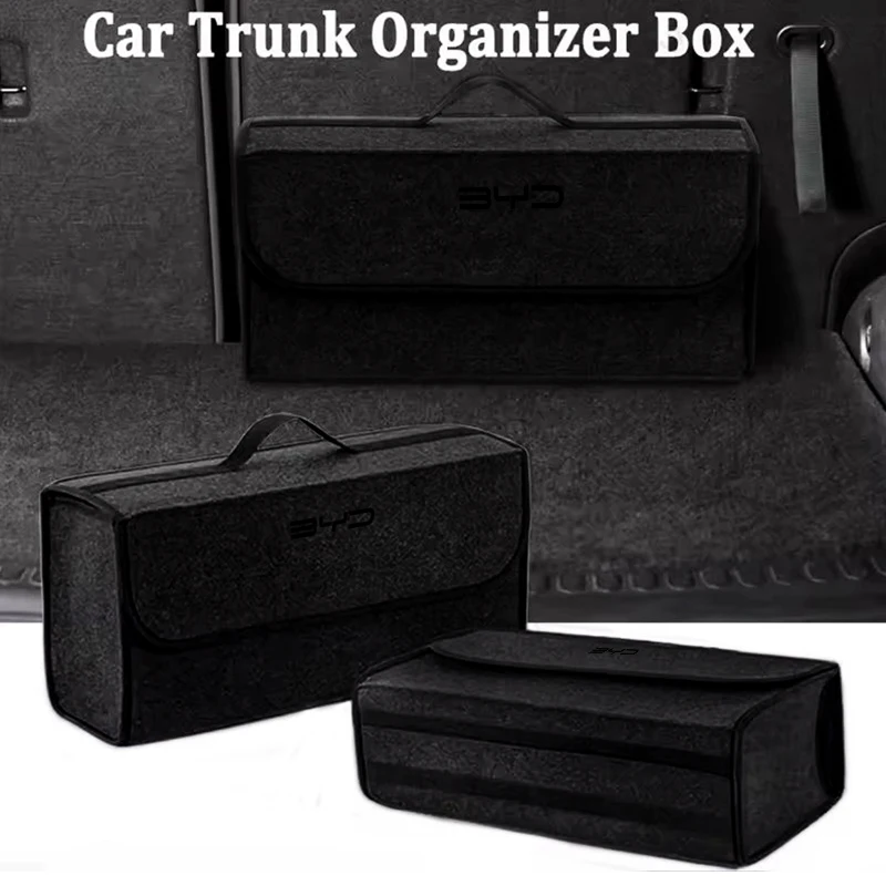 Car Trunk Storage Box Organizer Foldable Stowing Tidying Container Bag For BYD M6 Shark 6 G3 G5 T3 13 E2 F3 F0 S6 S7 E5 E6