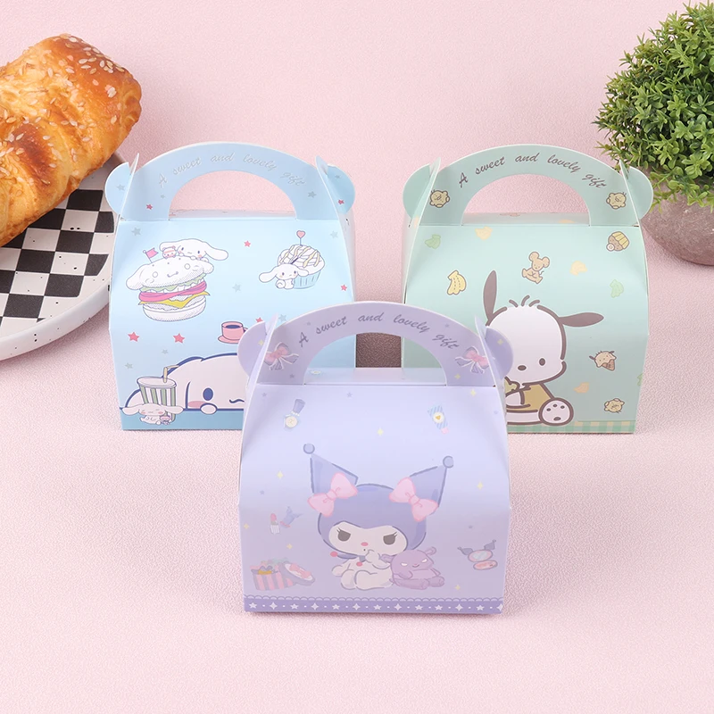 Cartoon Kawaii Christmas Tote Gift Bag Anime Girl Heart Cute Holiday Candy Paper Bag