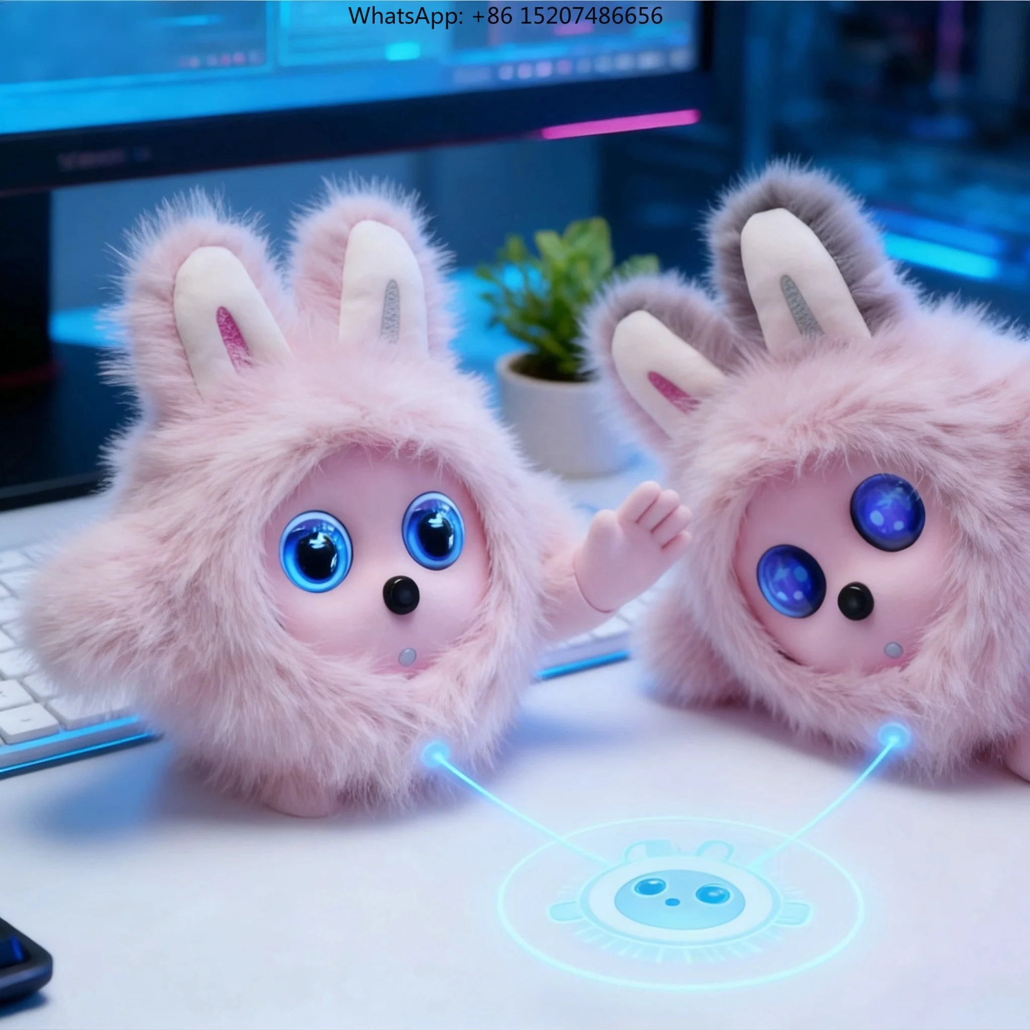 Interactive Smart Doll AI Voice Chatbot Emotional Companion Sensors/Touch Educational Fun  Plastic Material Robot
