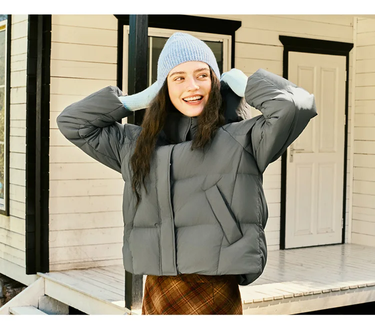 Semir Down Jacket Women Winter 90% Down Loose Raglan Sleeve 2026 New Women's Clothing Coats for Woman