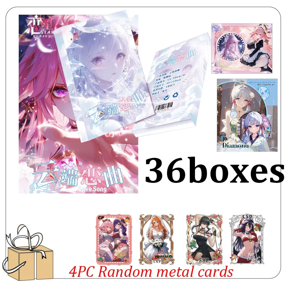 New Cloud Love Song Waifu Card Acrylic Quicksand Card Goddess Story Card Waifu Booster Box Ccg Acg Doujin Toys And Hobby Gift