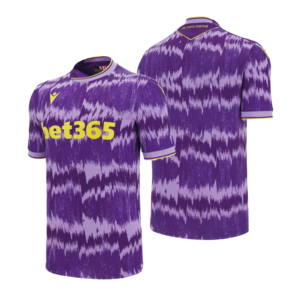 

Macron 2025-26 Season Home And Away Jersey Purple Series Unique Ripple Comfortable Breathable Fast Drying Men's Sports T-Shirt