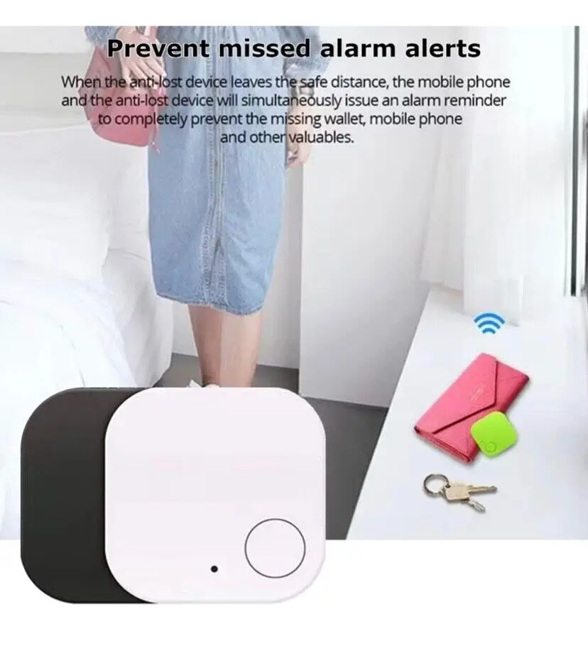 Mini Mobile Tracking Device Smart Bluetooth GPS Tracker IOS/ Android Anti-Lost Device Pet Kid Bag Wallet Tracking Finder Locator