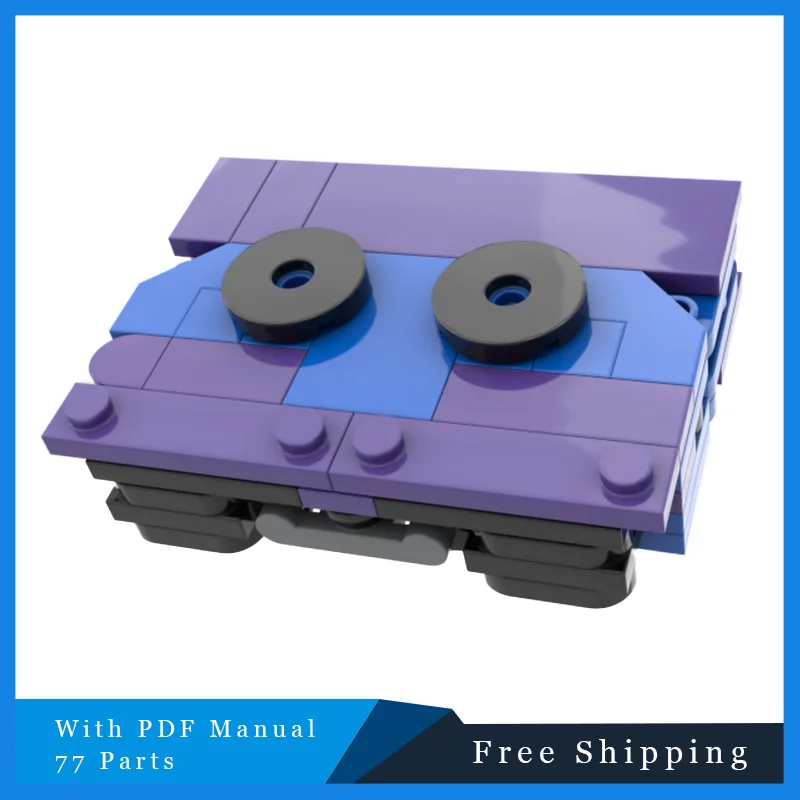 

77 шт. MOC, креативная серия Star Battle, синяя трансформация, меха, строительный блок, модель, детская сборка «сделай сам», игрушки, праздничные подарки