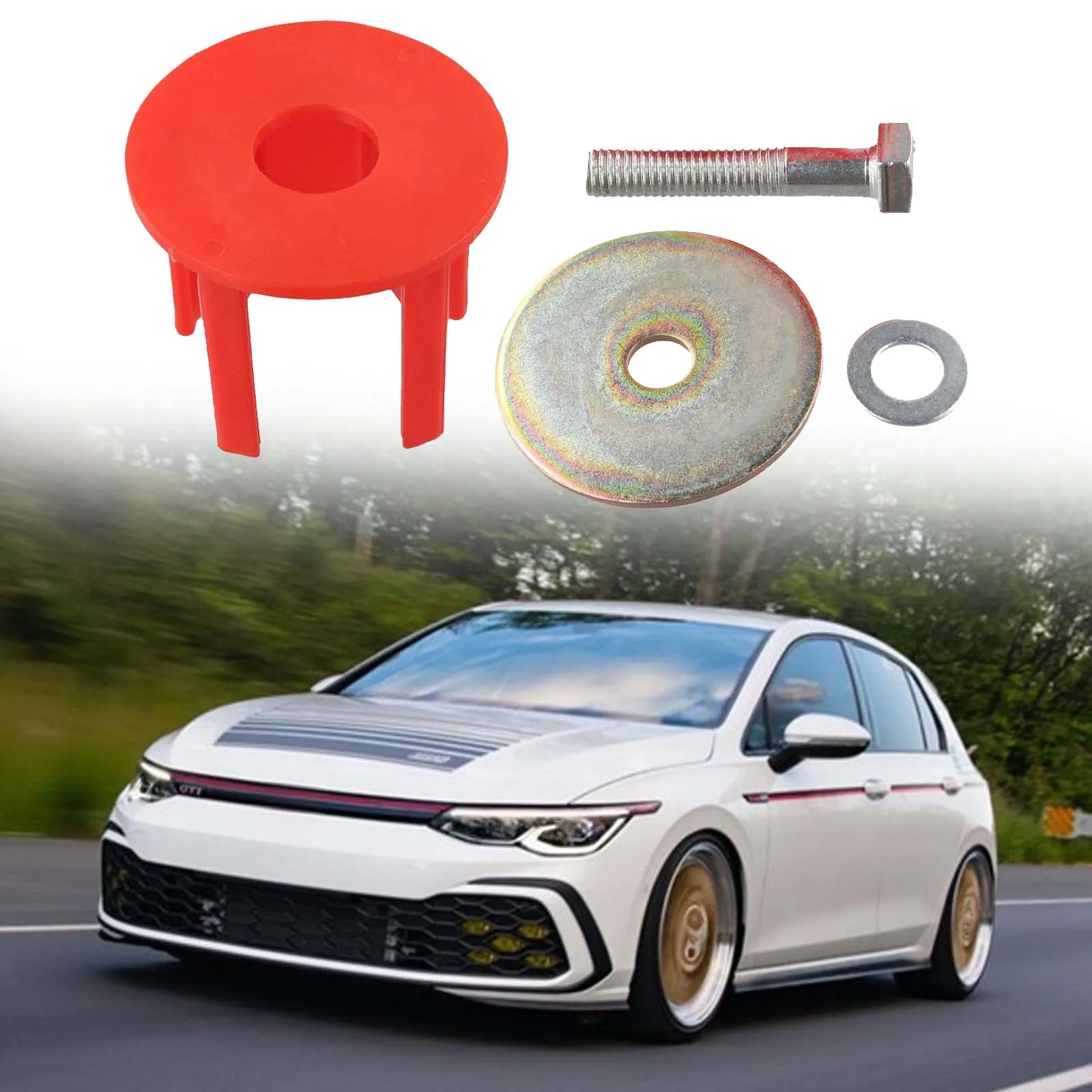 

Комплект красного крепления Mk5 Mk6, вставка, производительность автомобиля, обновление, производительность, пластиковый и металлический материал, прямая запасная часть