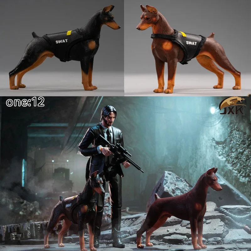 Doberman Studio F95 – Najlepszy model symulacyjny psa strażnika w skali 1:12 do kolekcji akcji i dekoracji