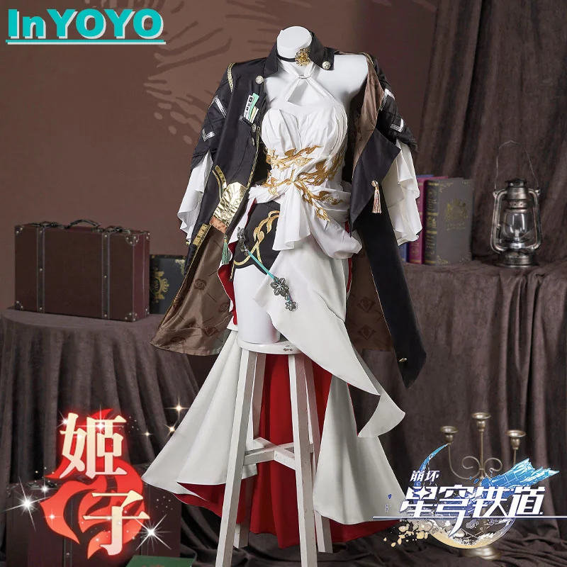 InYOYO Himeko Game Honkai: Star Rail Cosplay Costume Elegant Fascinating Dress Game Suit Women Halloween Party Outfit XS-3XL New