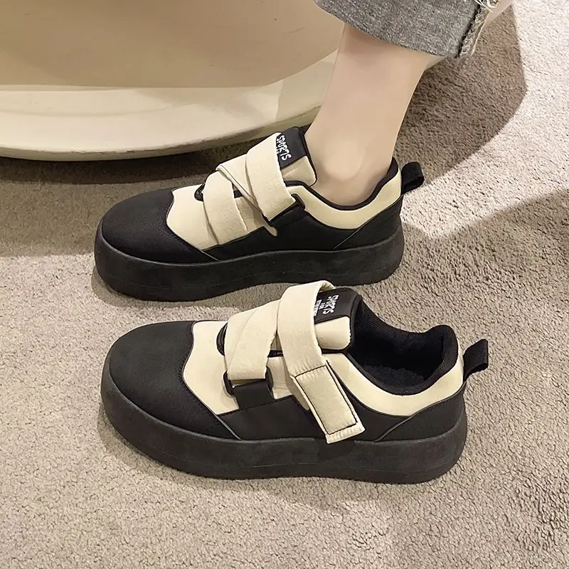 Woman Footwear High on Platform Shoes for Women Sports Off White Round Toe Sneakers Athletic Designer Original Shoe 39 Light A H