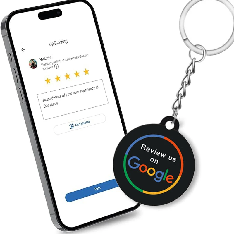 Whatsapp NFC Epoxy Keychain NFC Tag for Increase Your Business