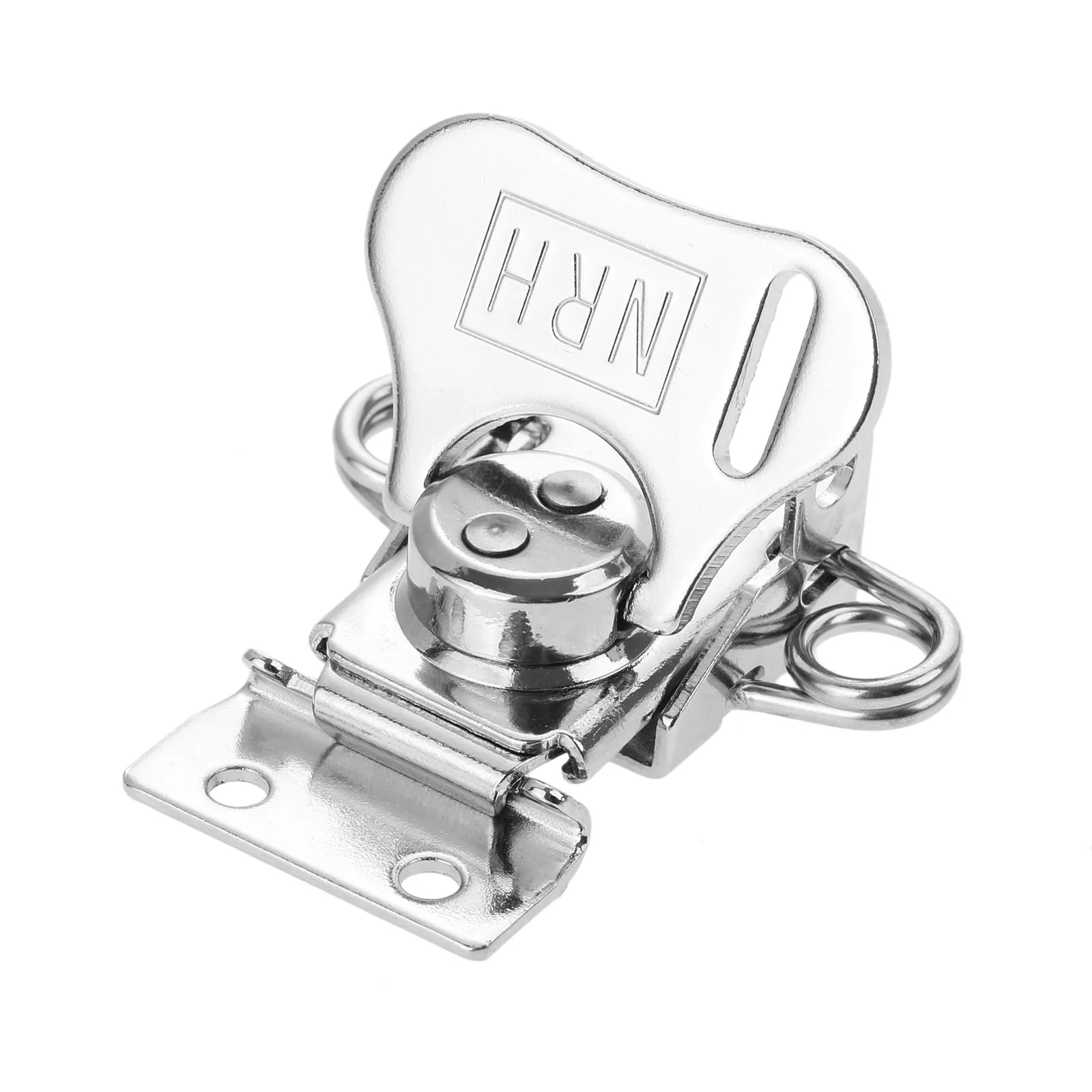 4-Pack 304 Stainless Steel Spring Loaded Butterfly Twist Latch & Keeper – Silver, Flat Installation, For Toolboxes, Cases, Cabinets, And Chests