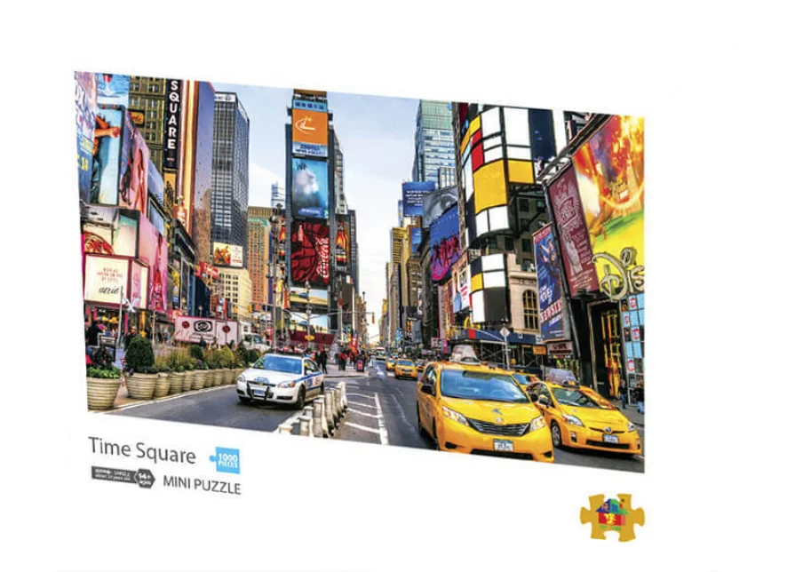 Mini Jigsaw Puzzle 1000 Pieces for Adults New York Time Square Home Decor Adults Puzzle Games Puzzles Educational Toys for Kid