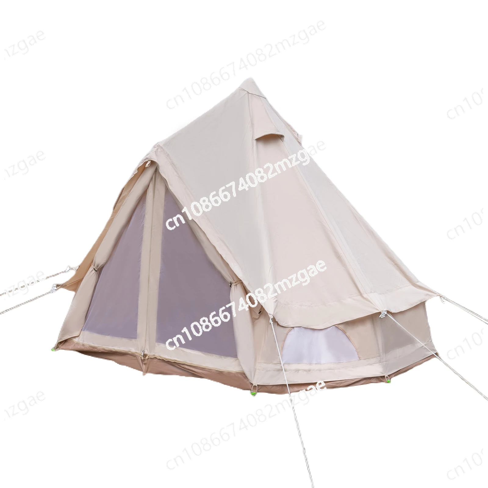 Polyester Cotton Bell Tent for 4 Season Family Camping Waterproof Luxury Glamping Tent All Year Living 2 Person