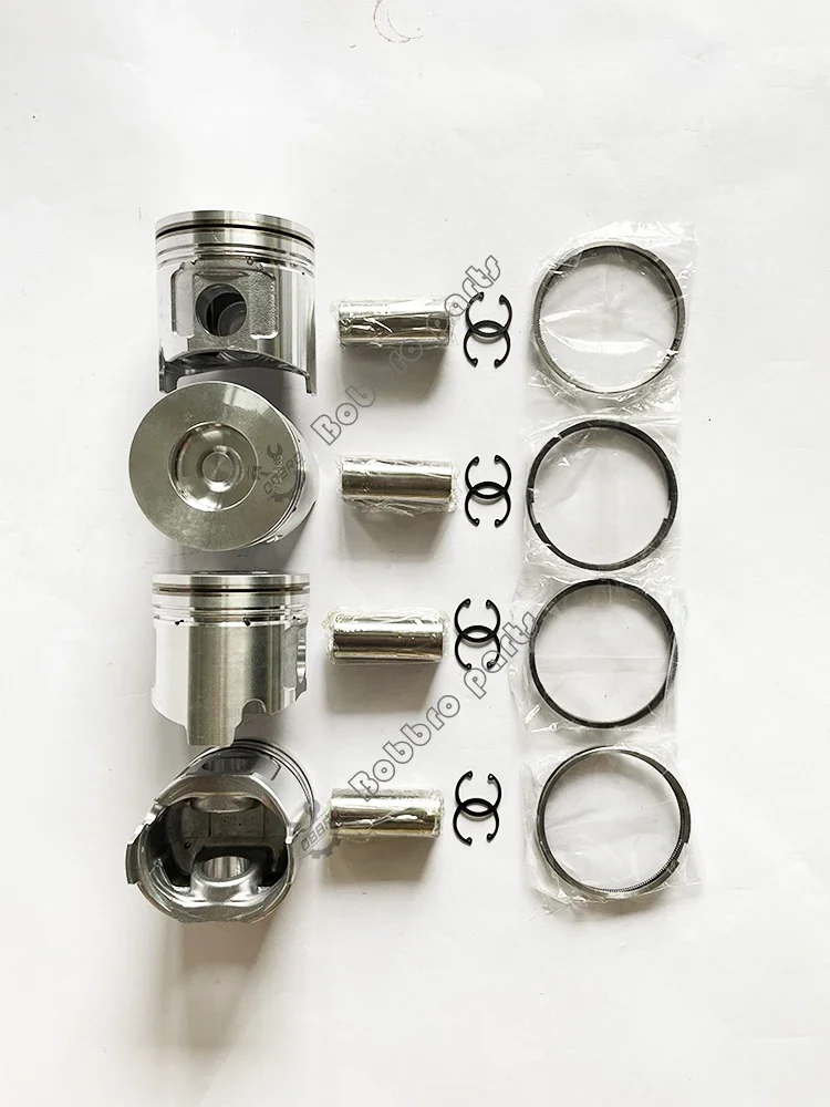 4D98E-2 S4D98E-1 Piston Kit With Ring Set For Komatsu Skid Steer Loader CK20-1 CK25-1 SK1020-5 Engine Parts