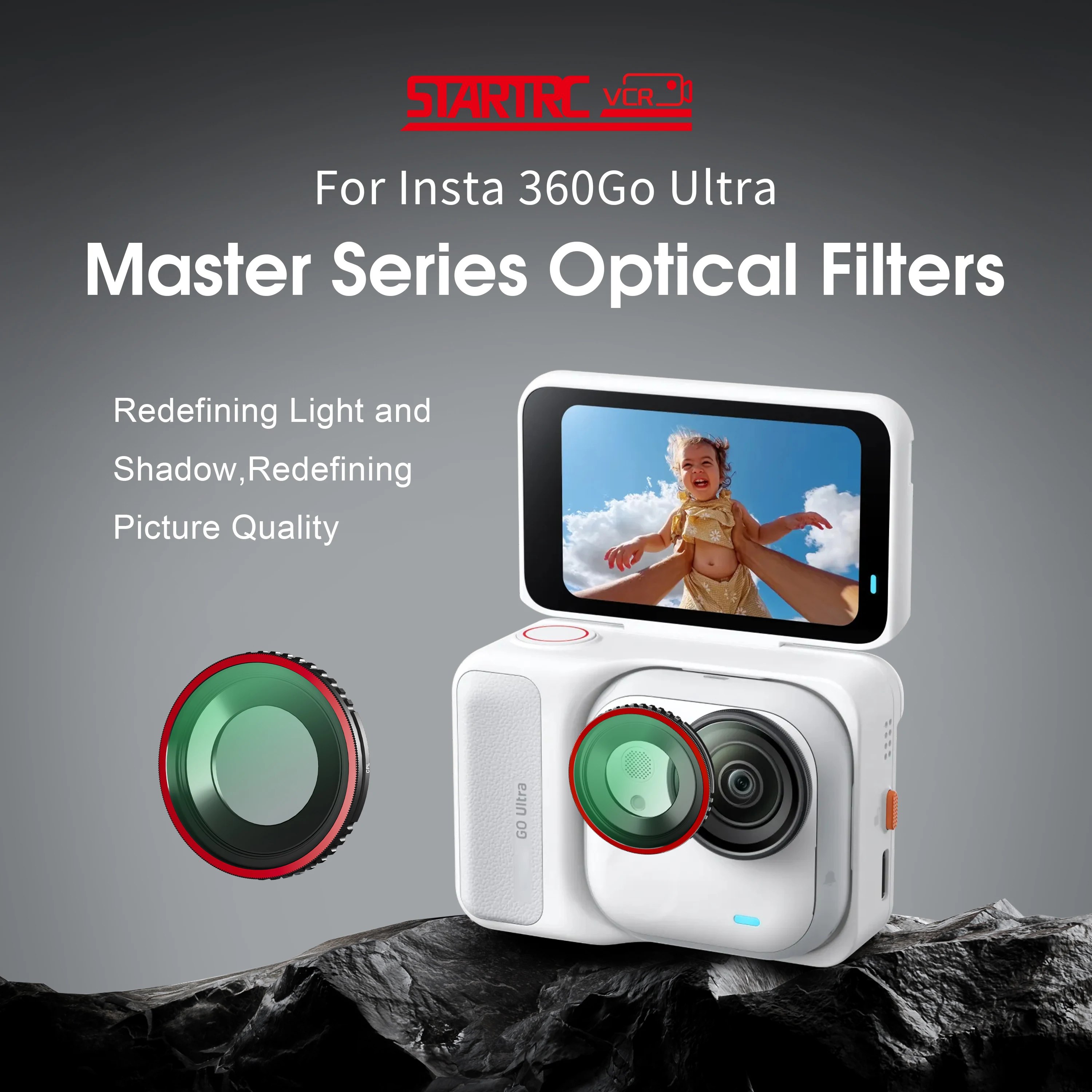 Objektivfilter-Set für Insta360 Go Ultra CPL 1/4 Black Mist ND32 ND64 UV-Filter-Kit für Insta360 GO Ultra Kamera-Zubehör