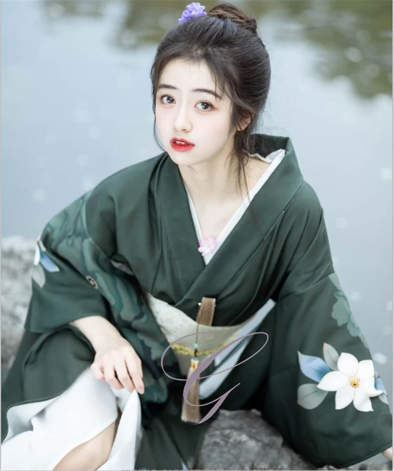 

Традиционное женское кимоно Dr Reformed Sle, японское кимоно-батобе, ретро-юбка, костюм для фотосессий, полиэстер