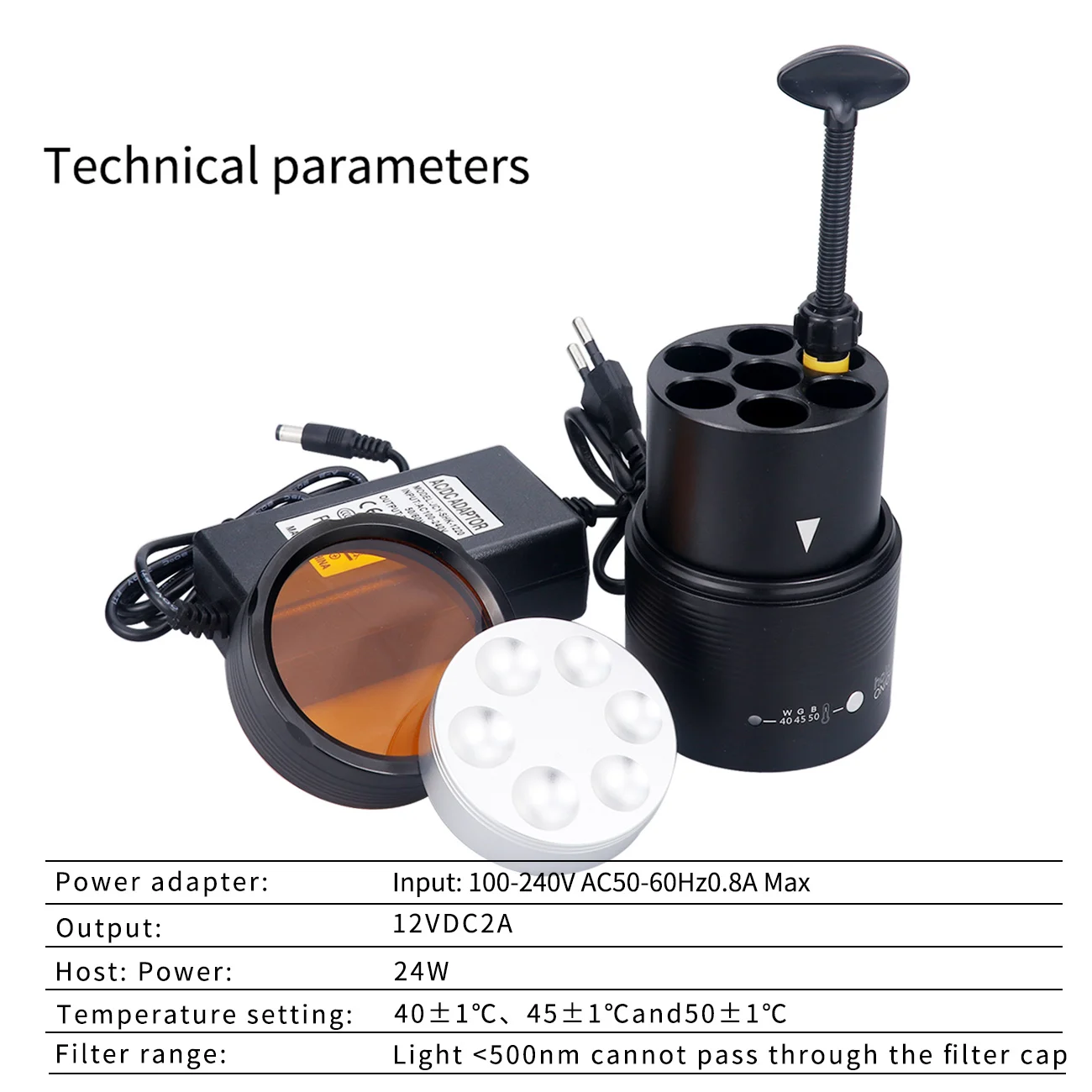 24W Dental Resin Heater Composite Material Soften 40/45/50℃ Heating Warmer With Plate Dentist Equipment Teeth Whitening