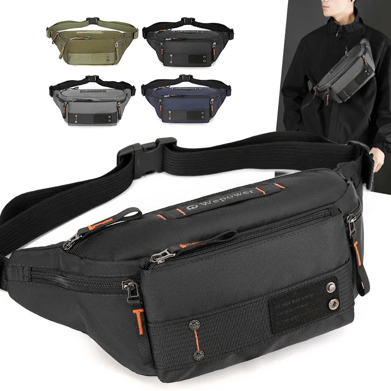 

Reflective Stripe Outdoor Cycling Waist Bag Waterproof Crossbody Chest Pack Large Capacity Shoulder Sling Bag