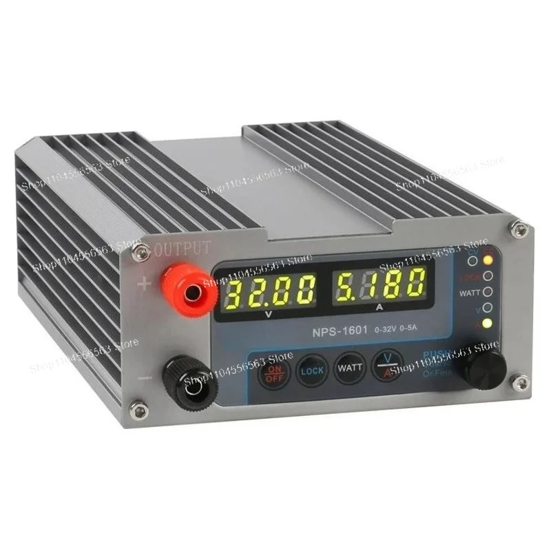 NPS-1600 Lab Adjustable Digital Mini DC Power Supply Aeromodelling DIY Switch Power Supply WATT With Lock Function 16V 10V