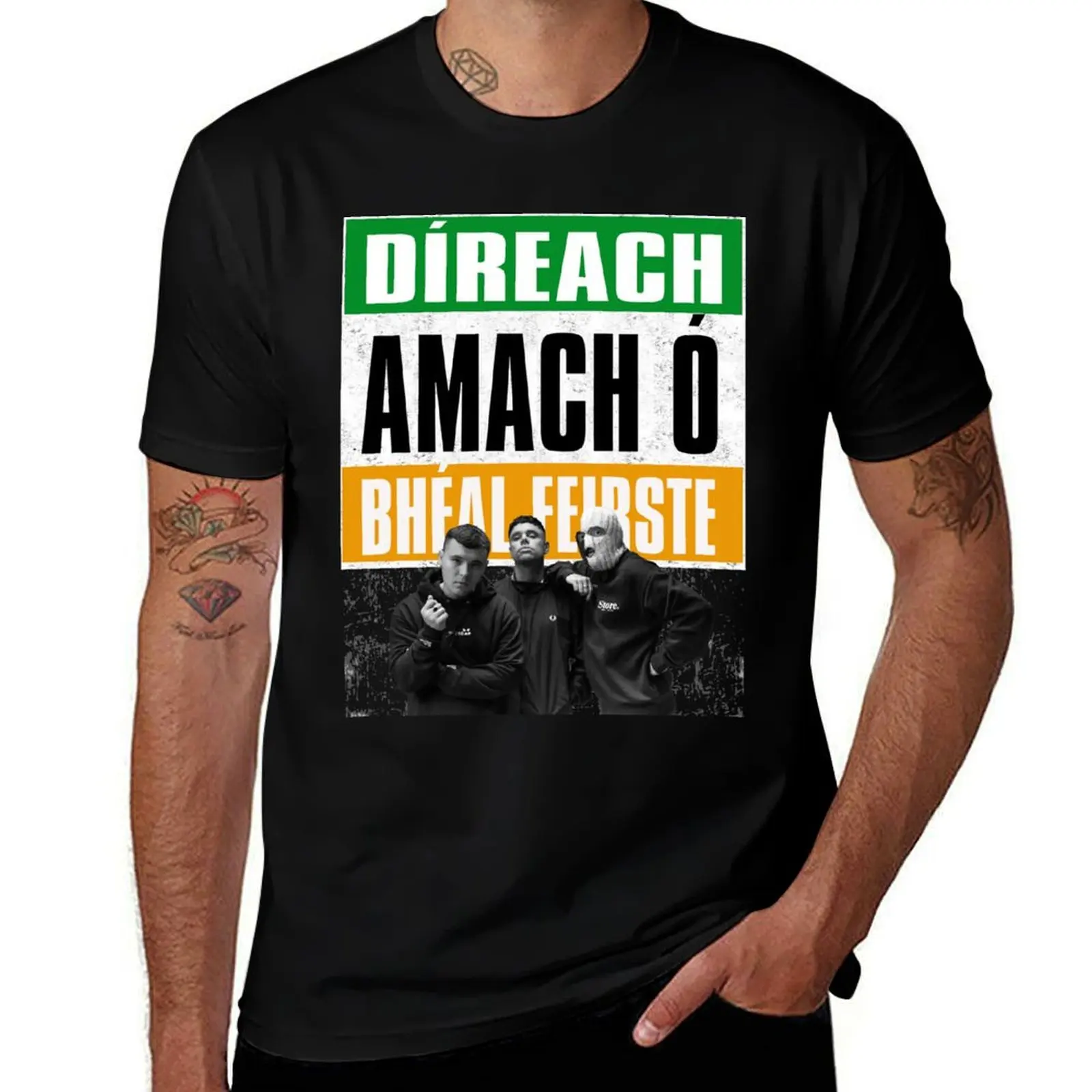 

Kneecap - Díreach Amach ó Bhéal Feirste T-Shirt luxury designer vintage clothes vintage graphic tee t shirt men
