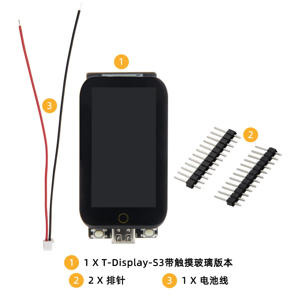 LILYGO T Display S3 Touch 1.9 Inch LCD Screen WiFi Bluetooth Compatible Development Board for IoT Projects