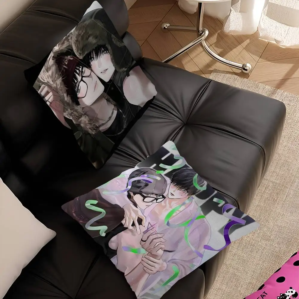 Happy Twogether Bl Pillow Anime Pillow Sofa Bed Head Pillow Cover Cushion Cover 45x45 Cm Fashion