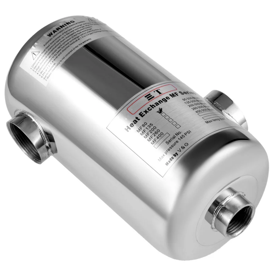 

Manufacturers supply hot-selling energy-saving swimming pool water heat exchanger stainless steel 304 portable water heater