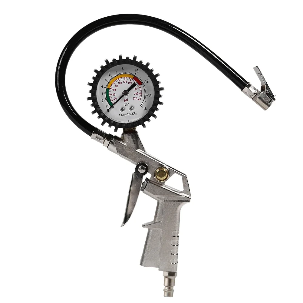 

Car Tire Pressure Gauge Air Pressure Inflator Gauge Meter Tyre Pressure Monitoring System EU Plug 0-220 PSI Tester Tool