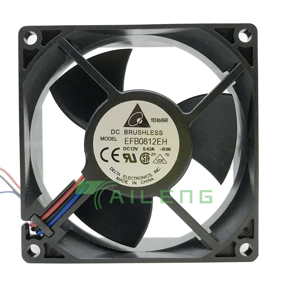 EFB0812EH for Delta EFB0812EH-F00 8025 8CM 80mm 12V 0.42A cooling fan 80*80*25mm